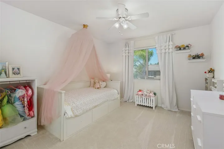 Upstairs back facing third bedroom