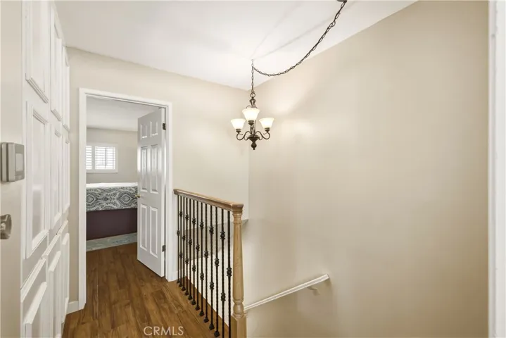 Stairway to upstairs bedrooms