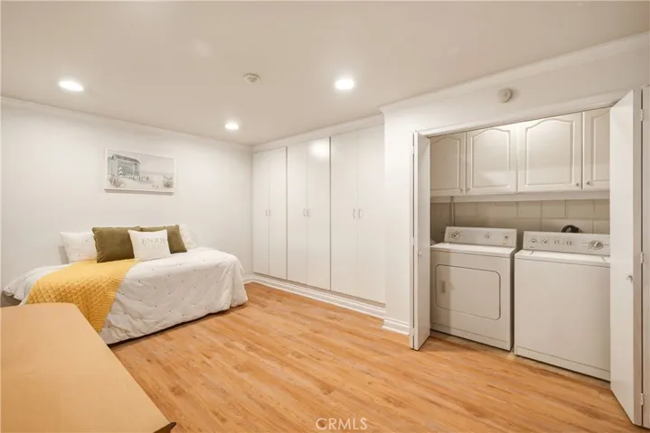 Custom cabinetry and laundry space