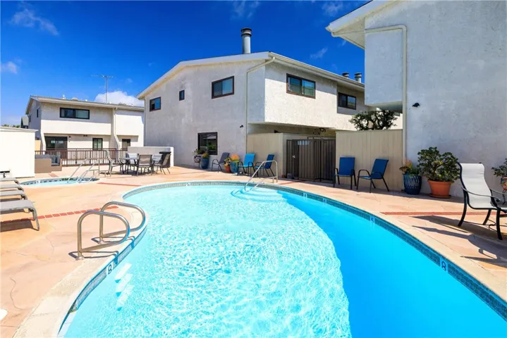 sparkling pool area
