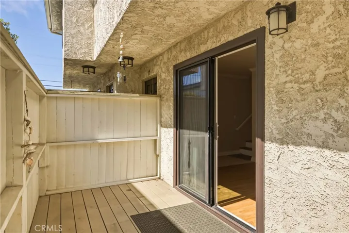 Large enclosed private patio