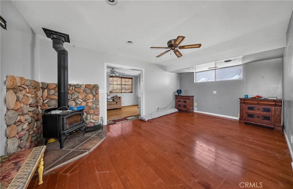 Bedroom #02 with Wood Burning Fireplace.