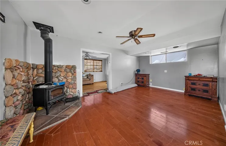 Bedroom #02 with Wood Burning Fireplace.