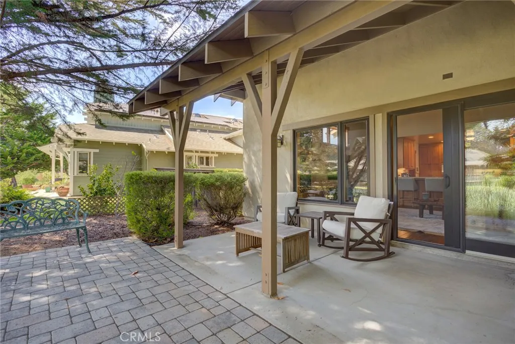 covered patio sitting area