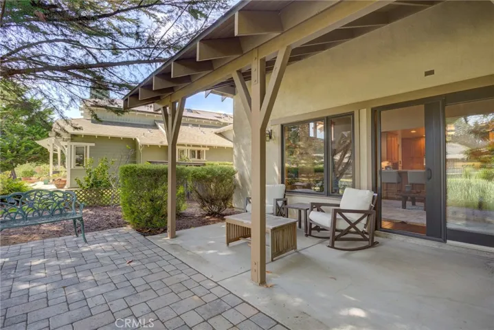 covered patio sitting area