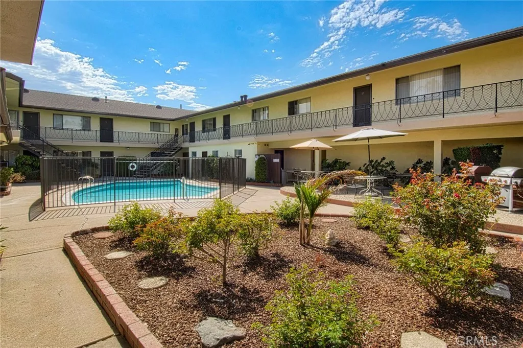 Pool and courtyard