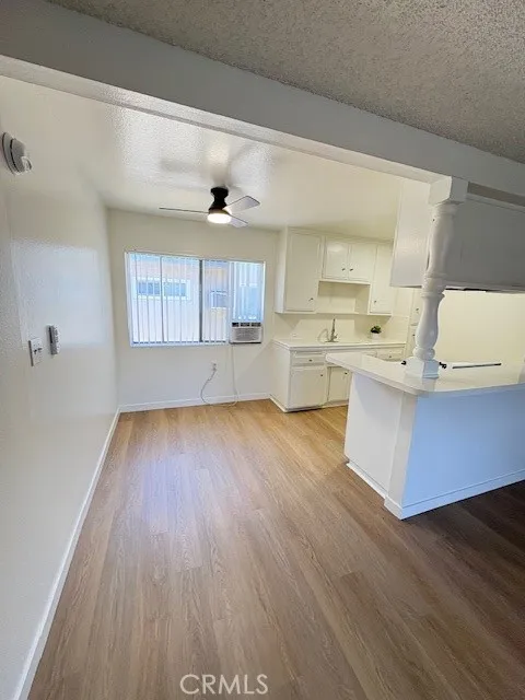 Dining room with new fan and A/C