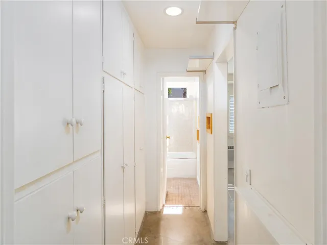 Hallway with storage