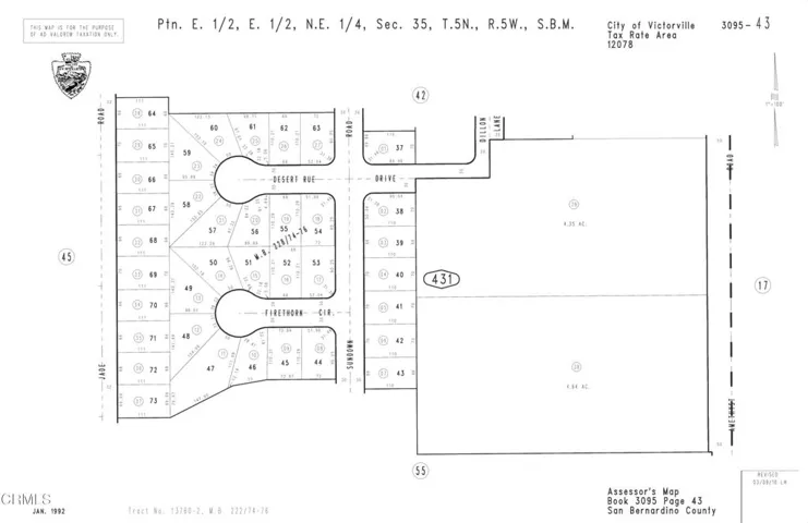 Amethyst Rd Plot Map