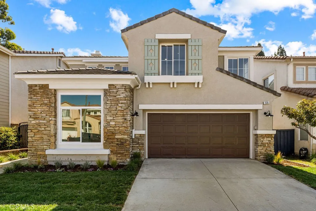 Attractive front elevation showcasing timeless architecture and designer updates.