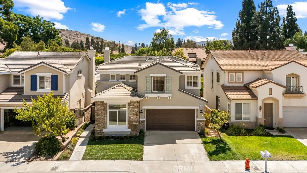 Elevated view showcasing the home's attractive streetscape and surrounding neighborhood.