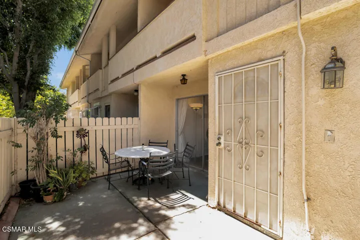 Gated Patio Entry