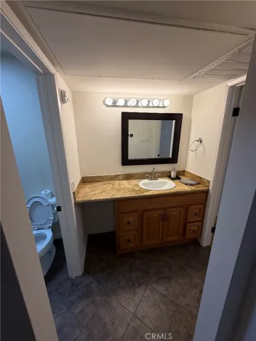 Bathroom vanity area