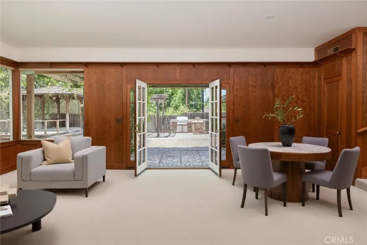 Great Room - French doors out towards patio