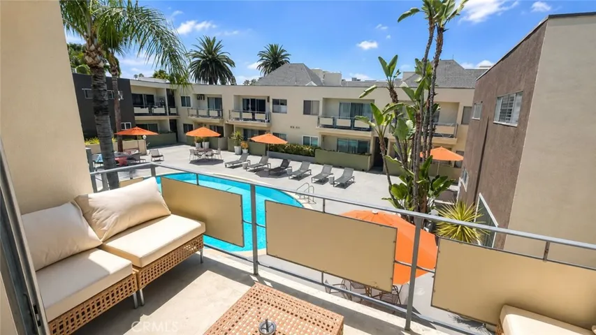 Pool view from the balcony