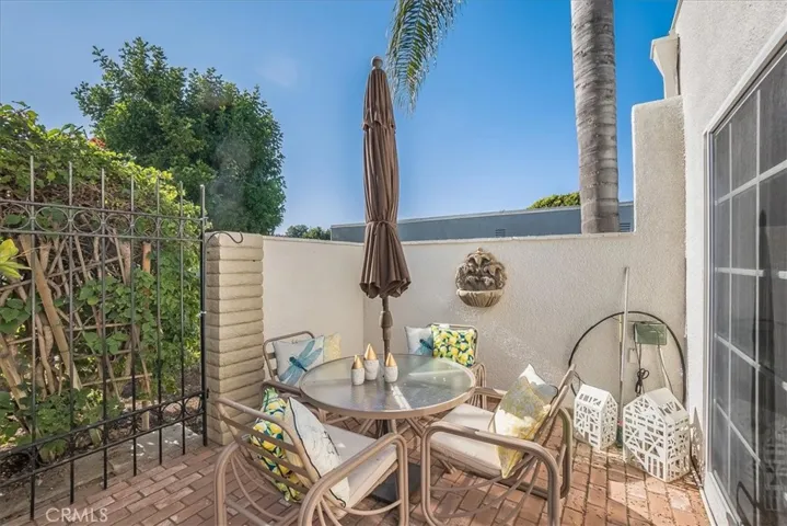 Private patio is perfect for your afternoon breezes.