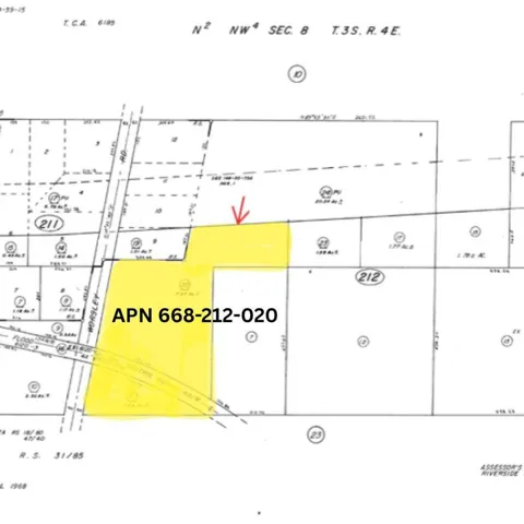 APN 668-212-020 Plat Map
