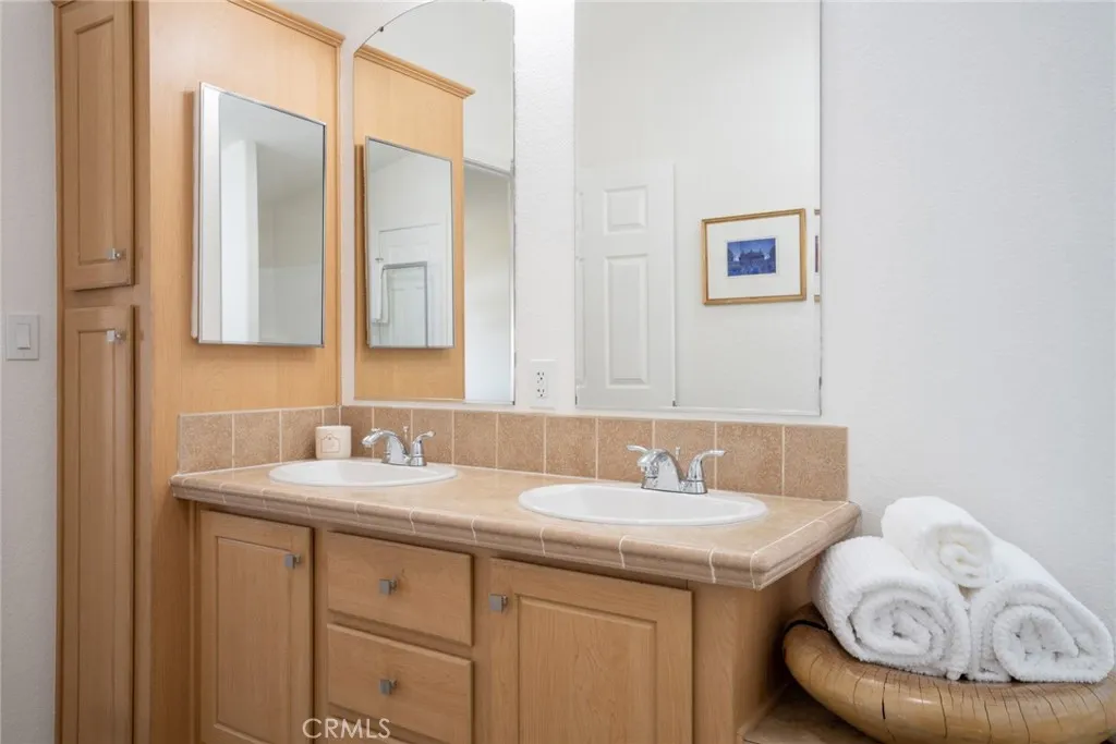 Primary Bathroom with soaking tub + walk-in shower