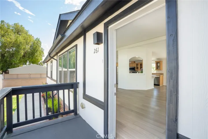 Entry porch at 261 Las Brisas Circle