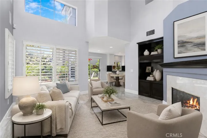 Living Room digitally staged