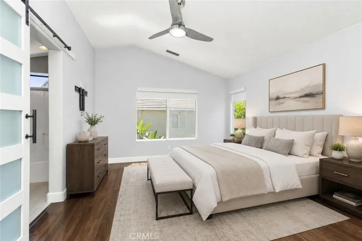 Primary Bedroom digitally staged