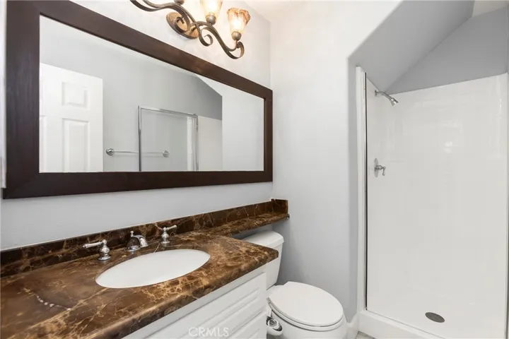 Main Floor Bathroom with walk-in shower