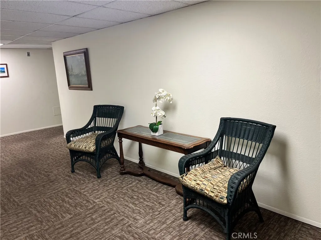 Cozy sitting area in hallway