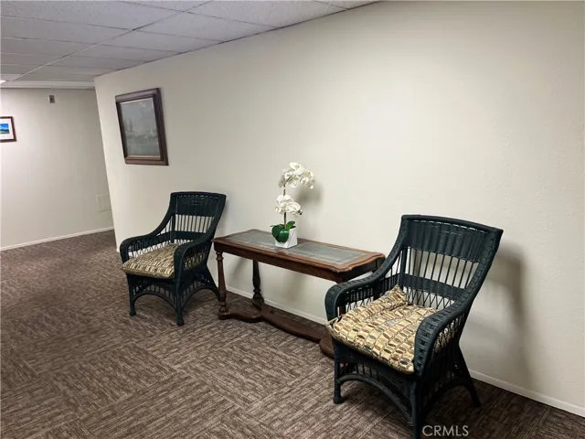 Cozy sitting area in hallway