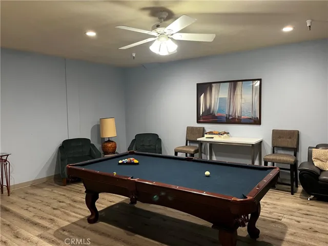 Billiard room down the hall