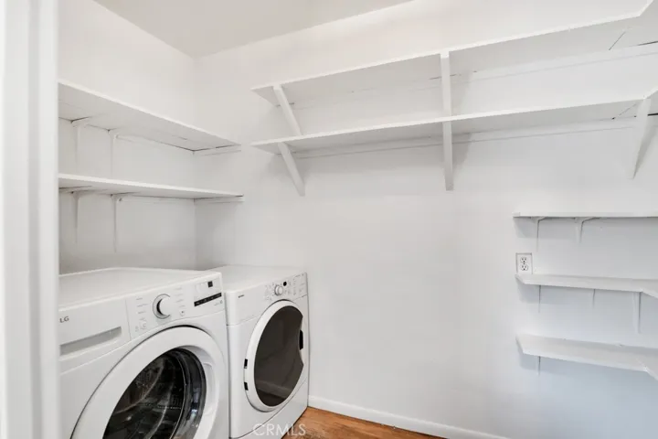 Indoor laundry and large pantry