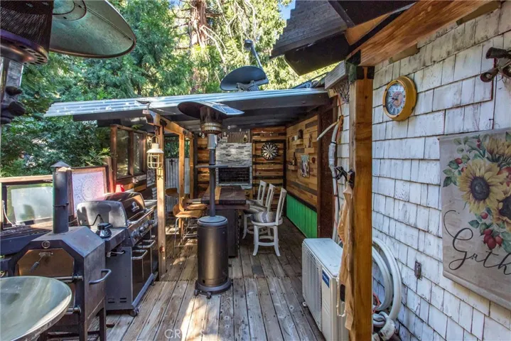 Outdoor Living - Covered Deck #2 with outdoor fireplace