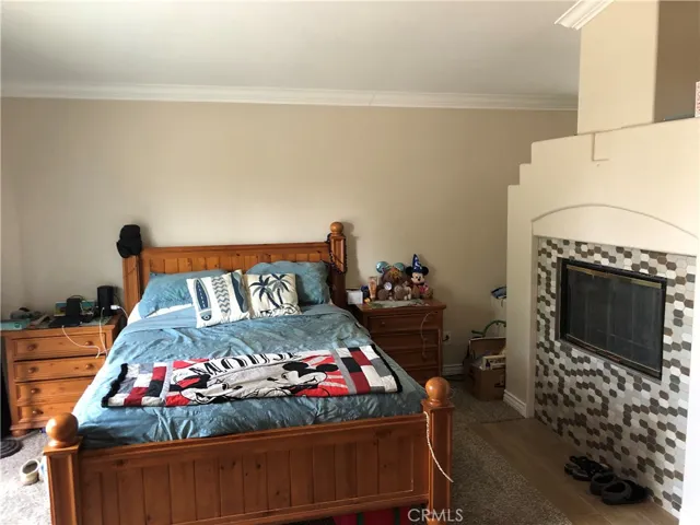 Primary bedroom side of the suite