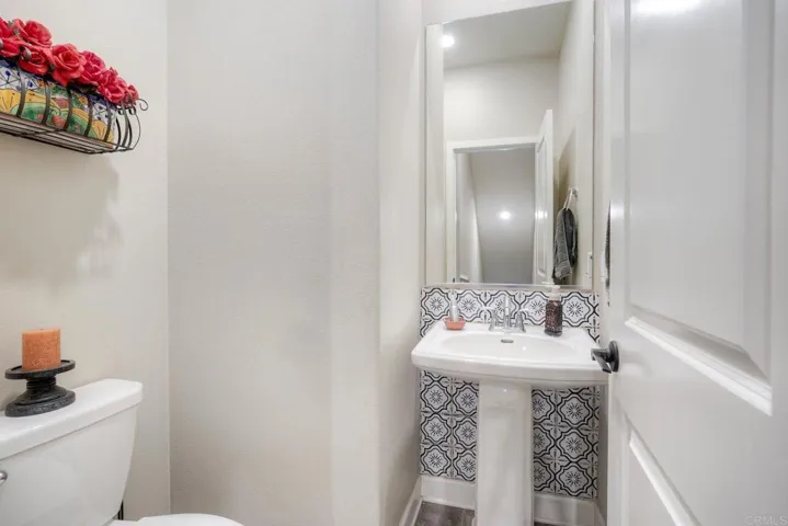 Powder Room off living room, 2nd floor