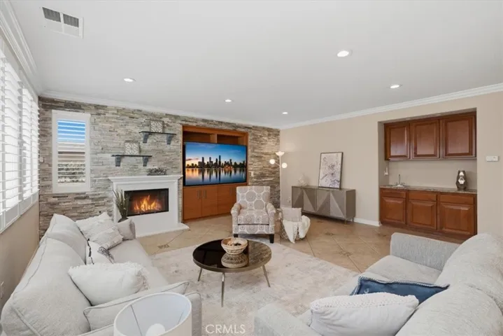 Family Room with Bar