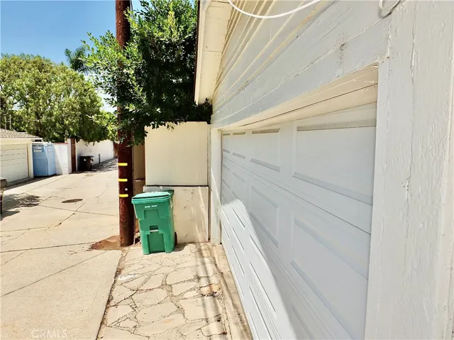 2 car garage has great built-in cabinets