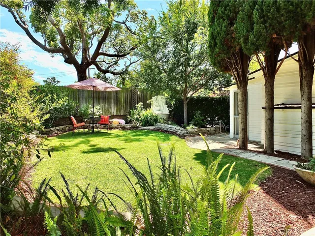 Private backyard