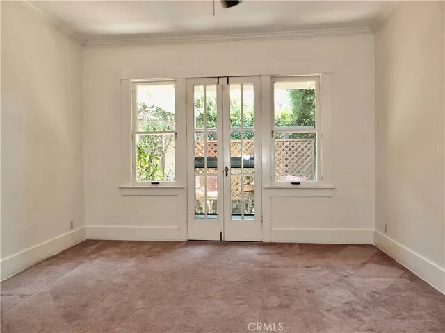 Bedroom with garden terrace