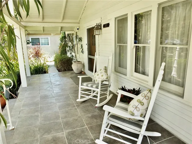 Inviting front porch