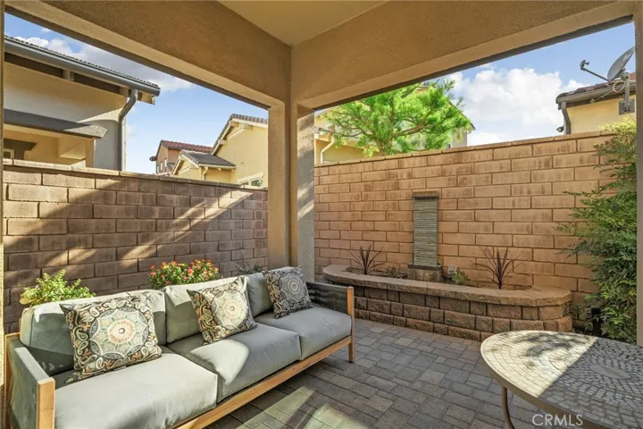 Backyard covered patio