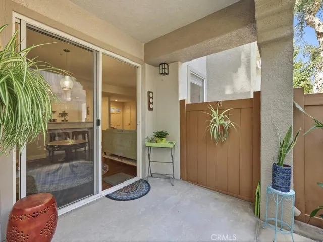 Large private patio area