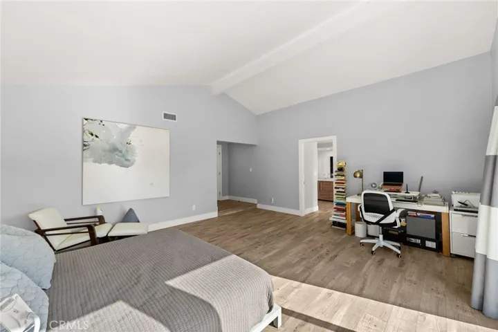 Primary Bedroom with High Ceilings
