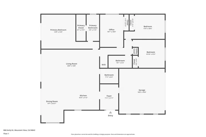 806 Emily Drive, Mountain View, California 94043