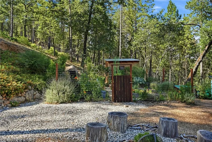entrance to garden area 
