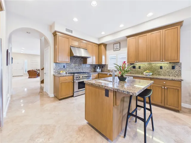 Island with veggie sink and disposal