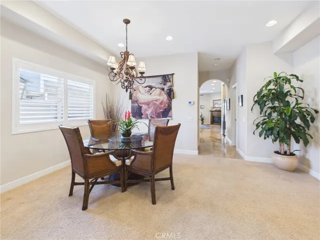 Natural light is ideal for the formal dining room