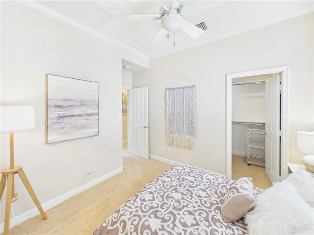 Secondary bedroom w walk in closet