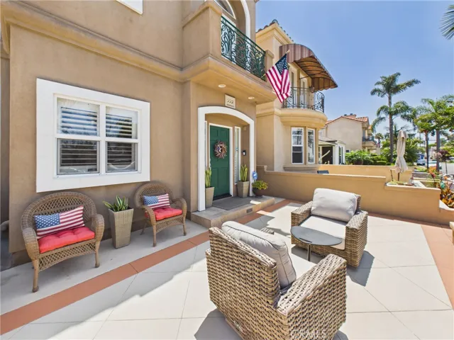 Room to entertain on this front patio