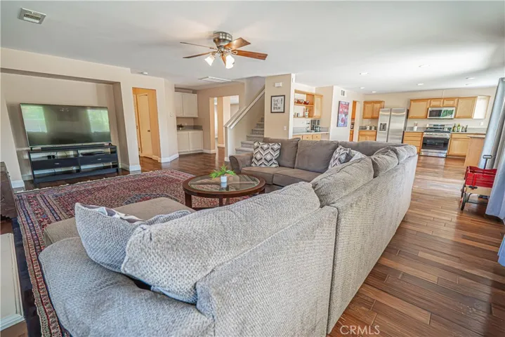 Family Room into Kitchen