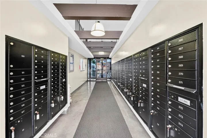 Mailboxes & entrance