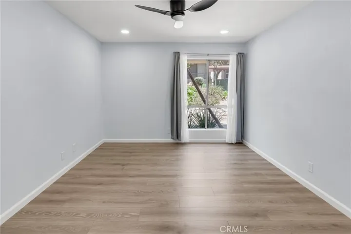 Bedroom with courtyard view
